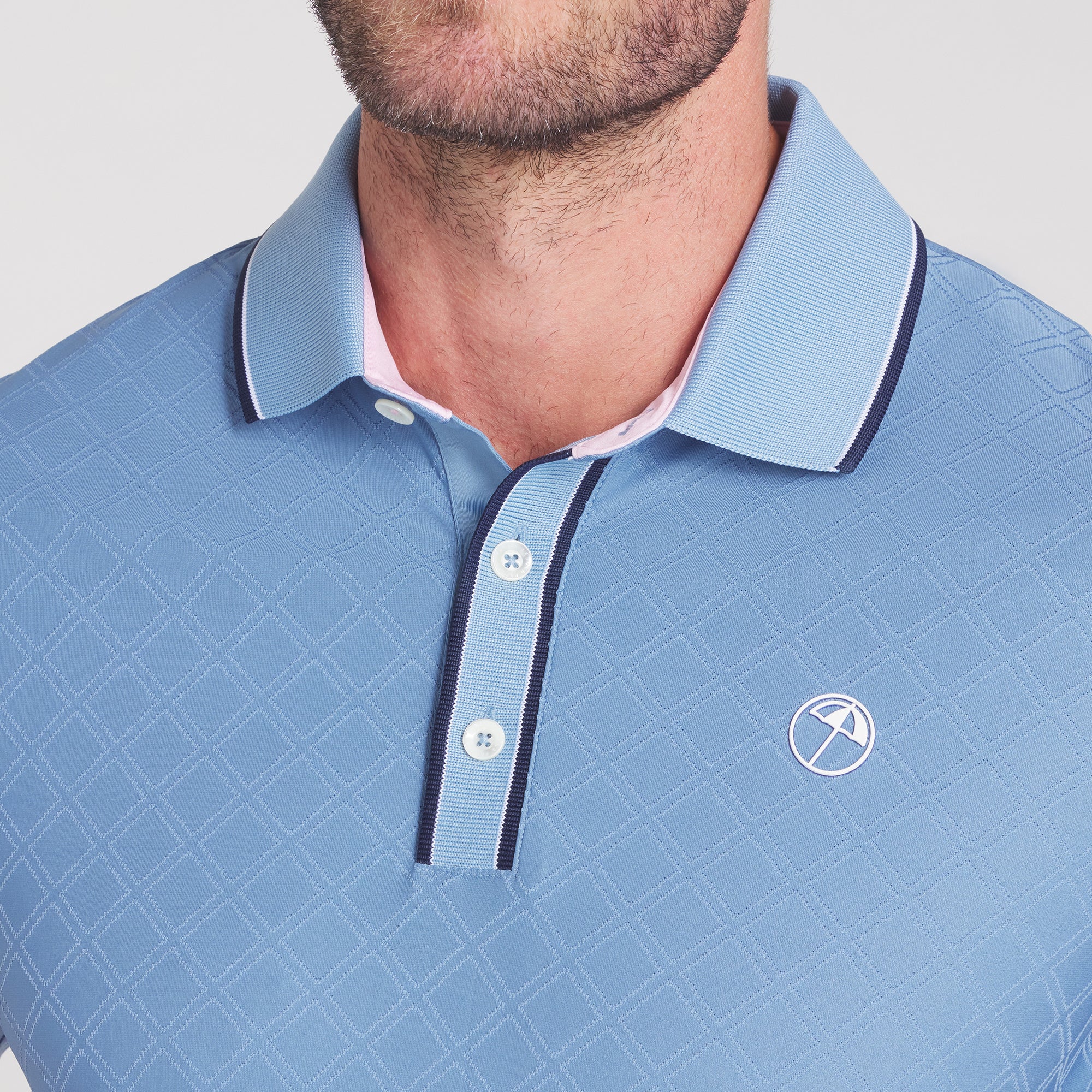 AP Tipped Jacquard Golf Polo 22 AP Tipped Jacquard Golf Polo