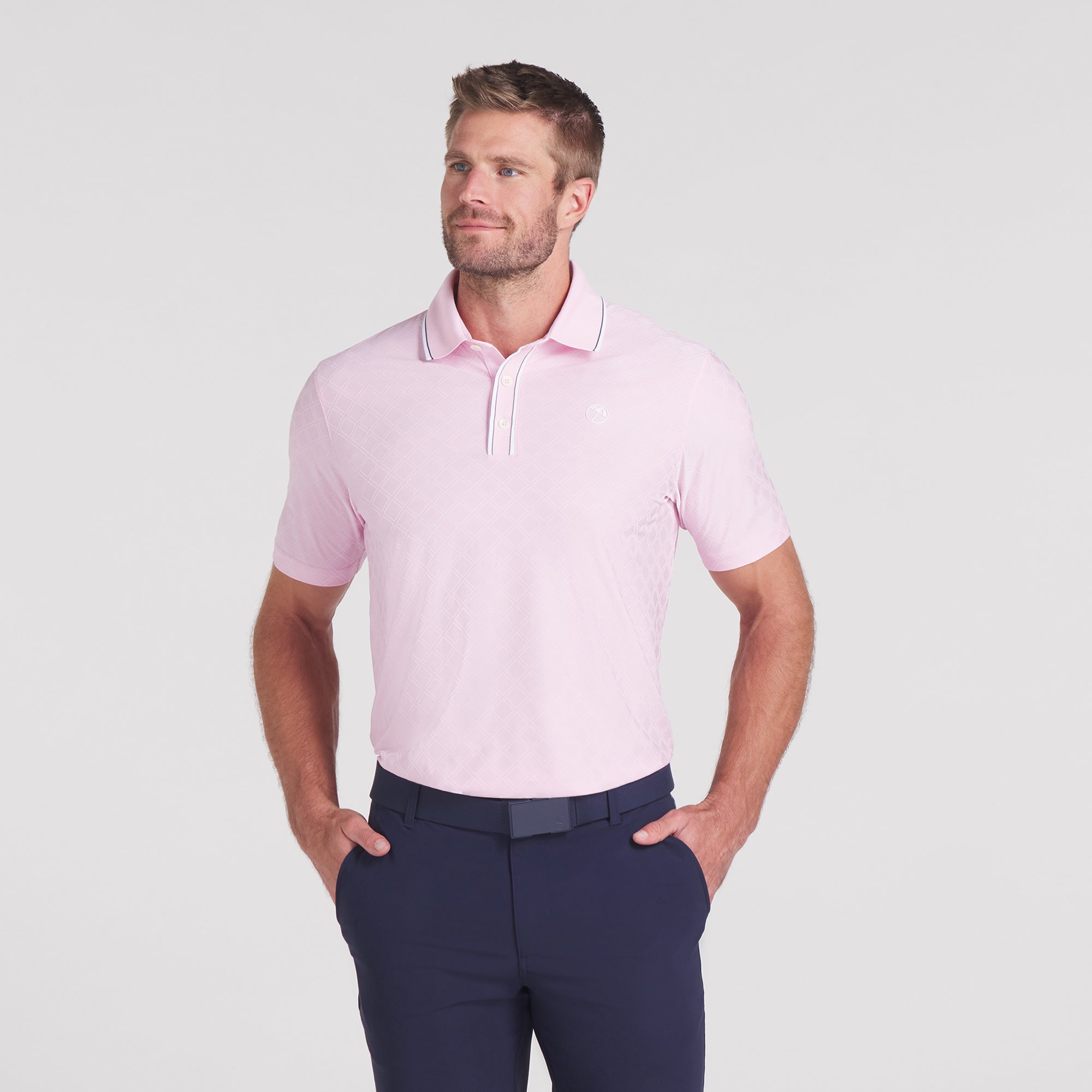 AP Tipped Jacquard Golf Polo 25 AP Tipped Jacquard Golf Polo