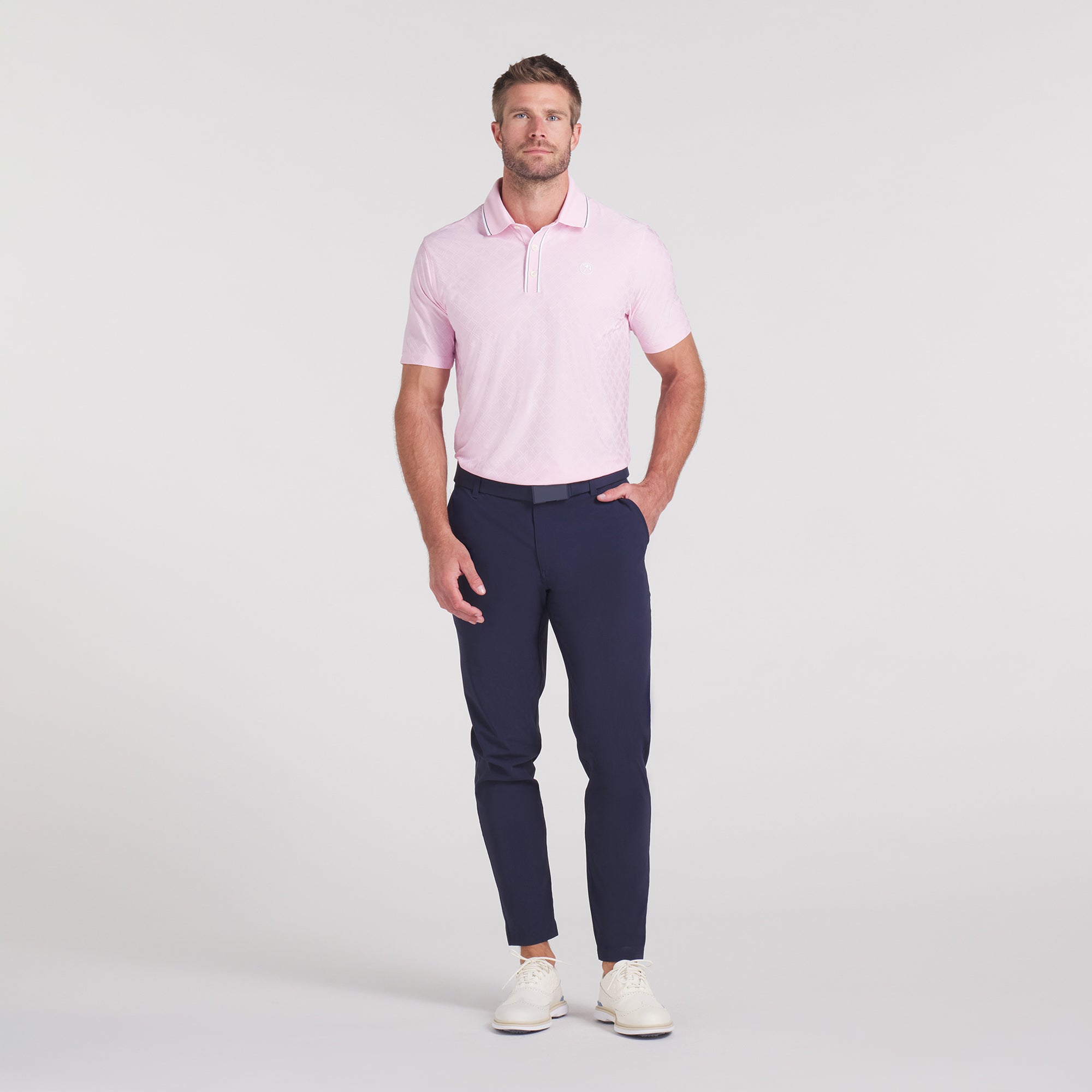 AP Tipped Jacquard Golf Polo 27 AP Tipped Jacquard Golf Polo
