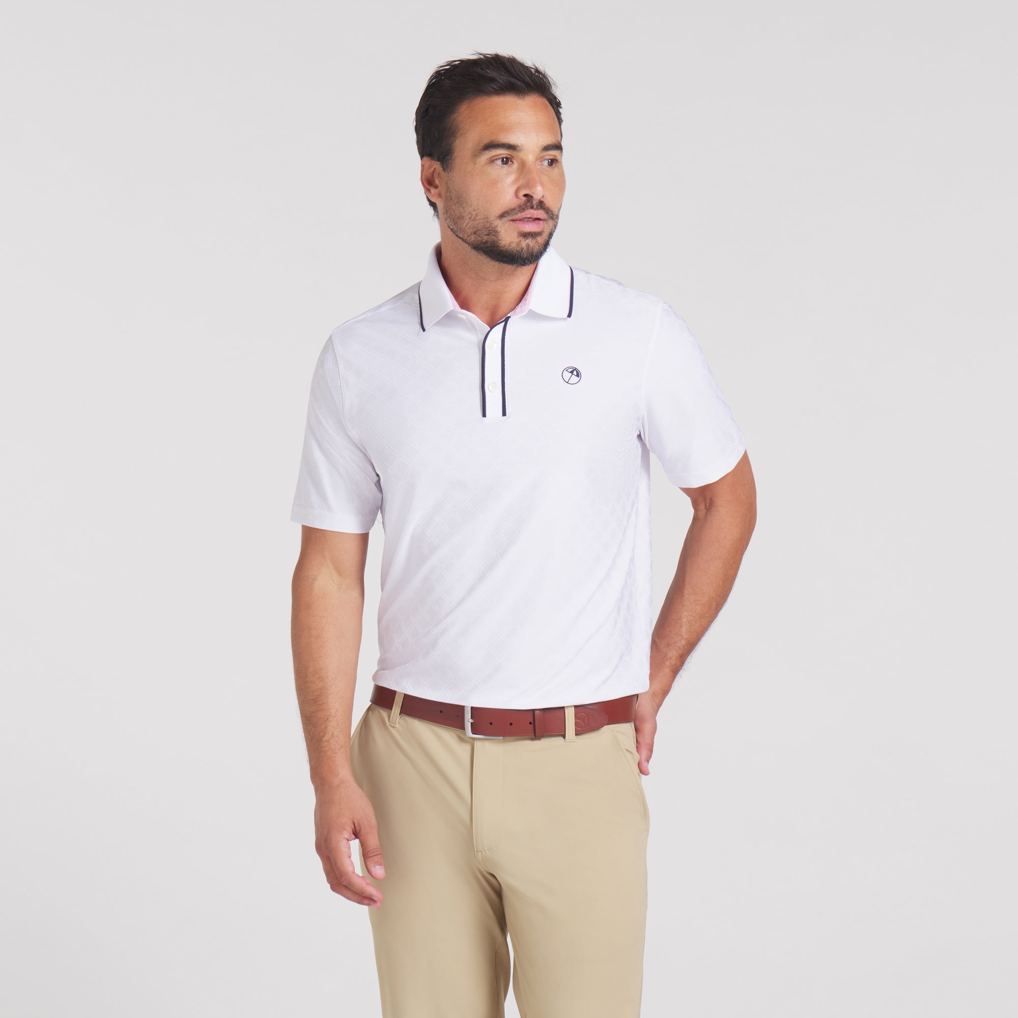 AP Tipped Jacquard Golf Polo 31 AP Tipped Jacquard Golf Polo