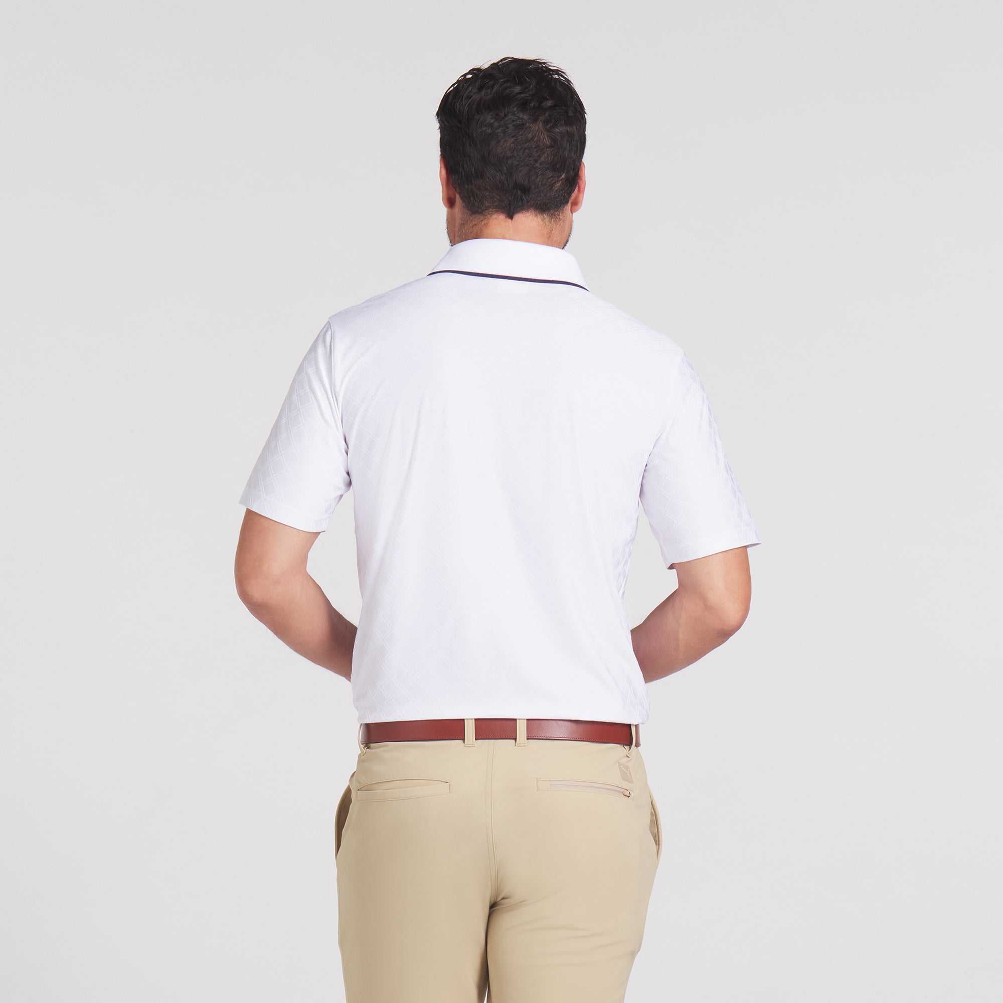 AP Tipped Jacquard Golf Polo 32 AP Tipped Jacquard Golf Polo
