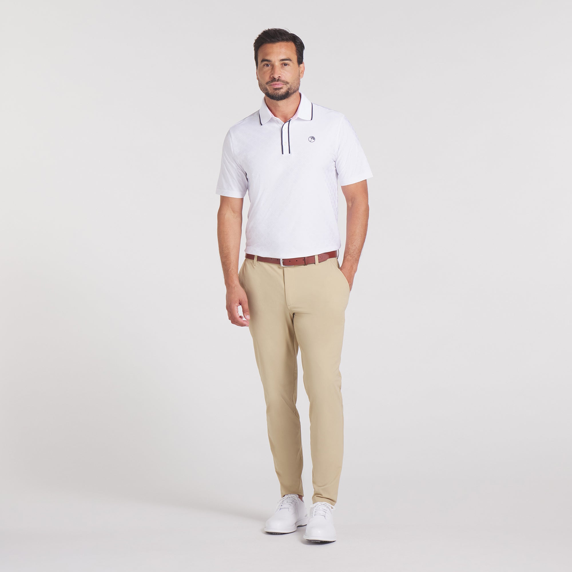 AP Tipped Jacquard Golf Polo 33 AP Tipped Jacquard Golf Polo