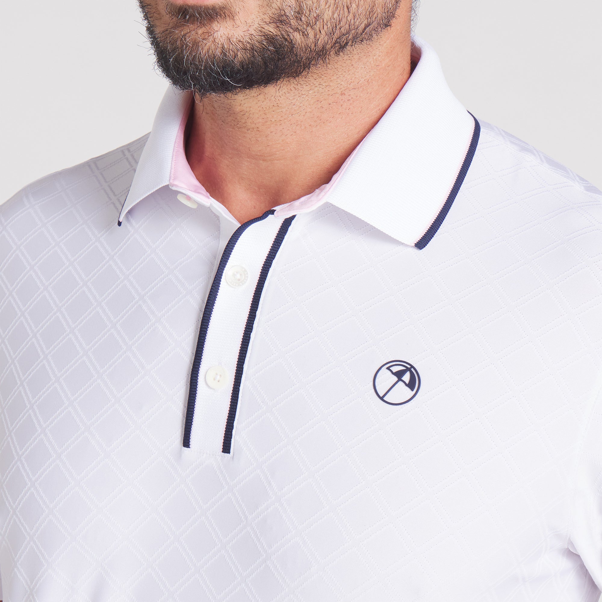 AP Tipped Jacquard Golf Polo 34 AP Tipped Jacquard Golf Polo