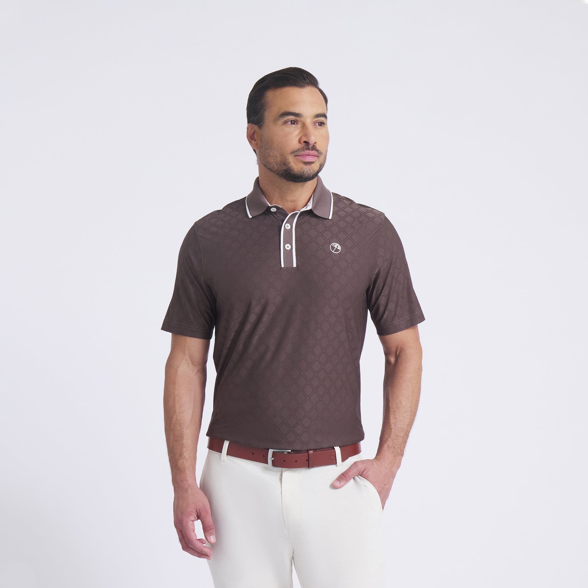 AP Tipped Jacquard Golf Polo 37 AP Tipped Jacquard Golf Polo