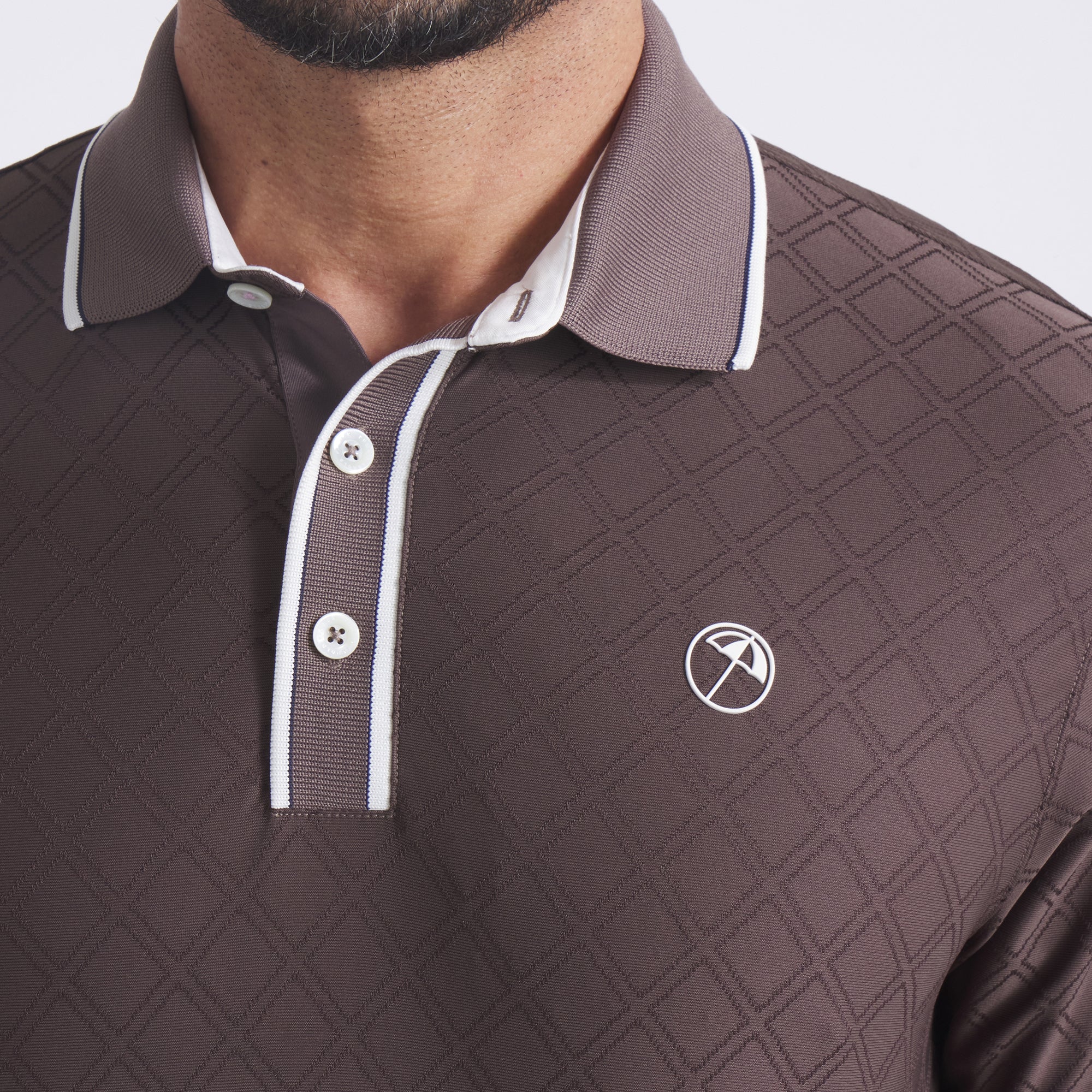 AP Tipped Jacquard Golf Polo 39 AP Tipped Jacquard Golf Polo