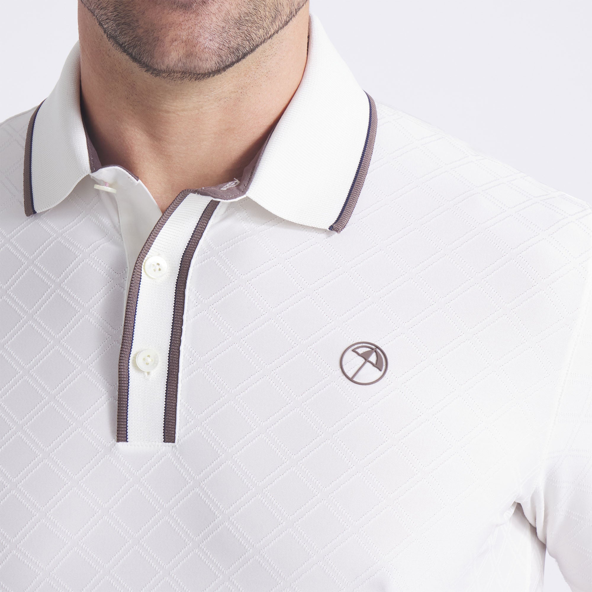 AP Tipped Jacquard Golf Polo 45 AP Tipped Jacquard Golf Polo