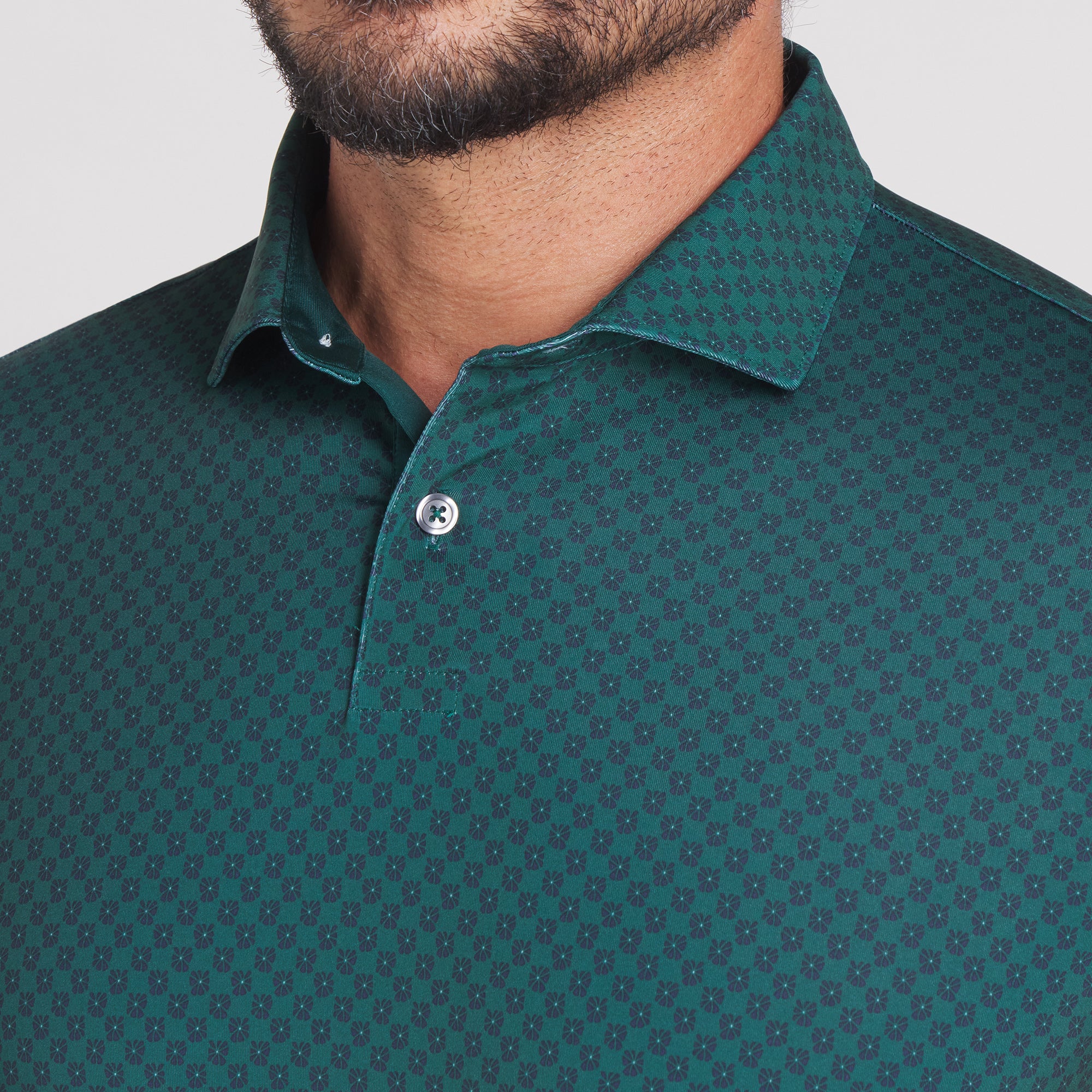 MATTR Micro Floral Golf Polo 10 MATTR Micro Floral Golf Polo