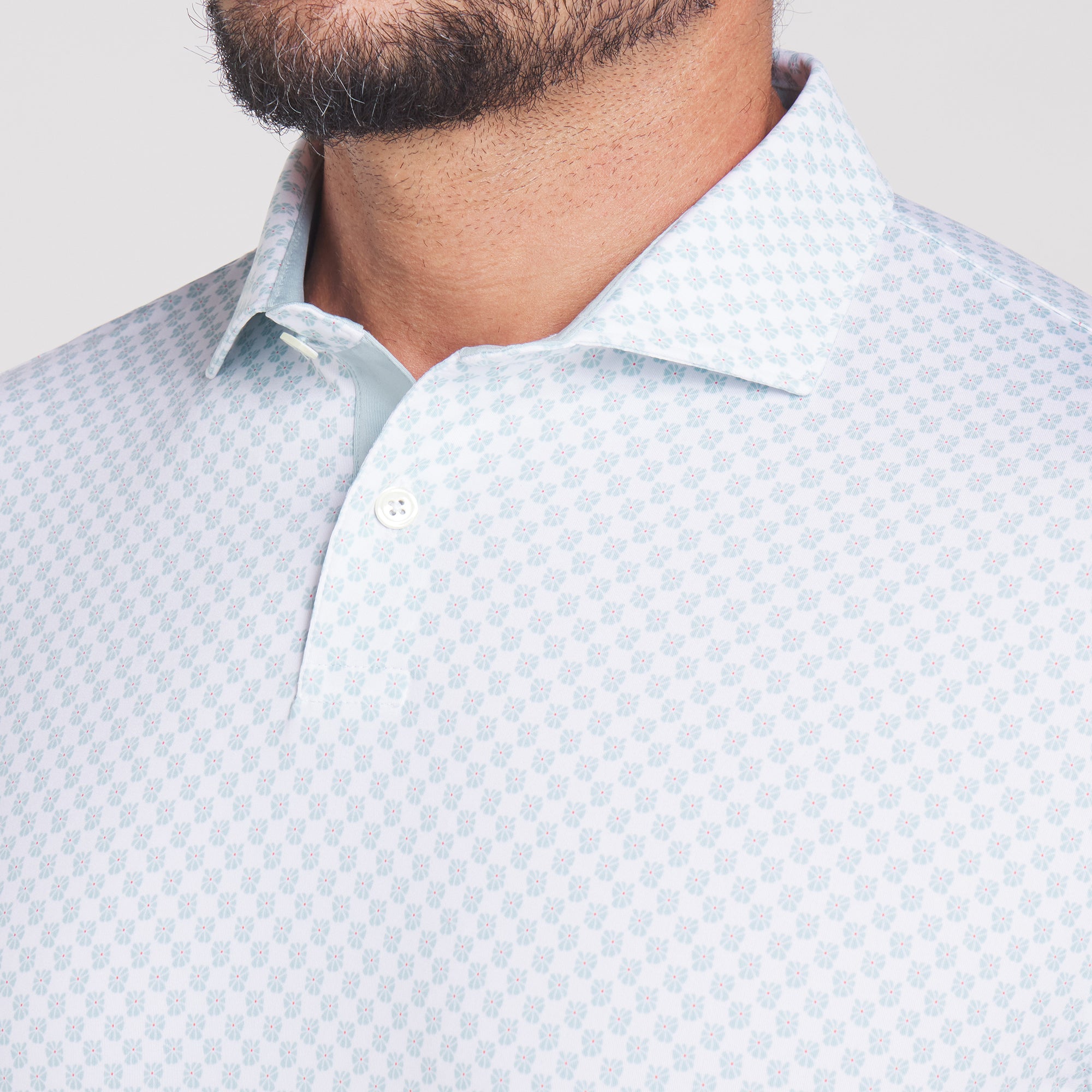 MATTR Micro Floral Golf Polo 16 MATTR Micro Floral Golf Polo