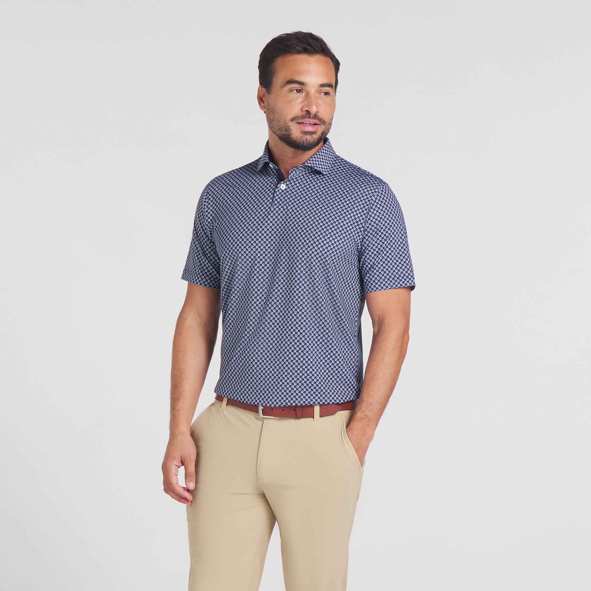 MATTR Micro Floral Golf Polo 19 MATTR Micro Floral Golf Polo