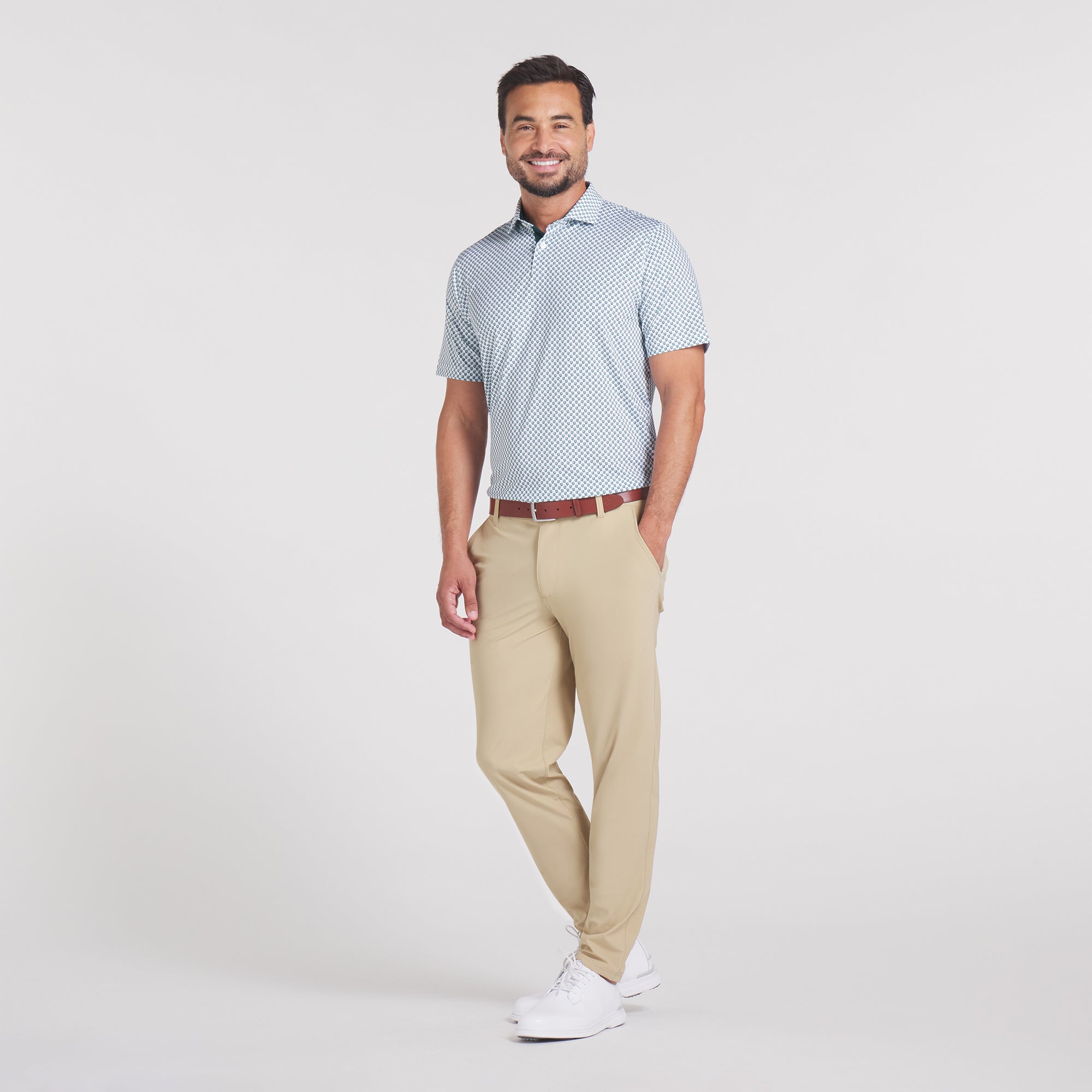 MATTR Micro Floral Golf Polo 3 MATTR Micro Floral Golf Polo