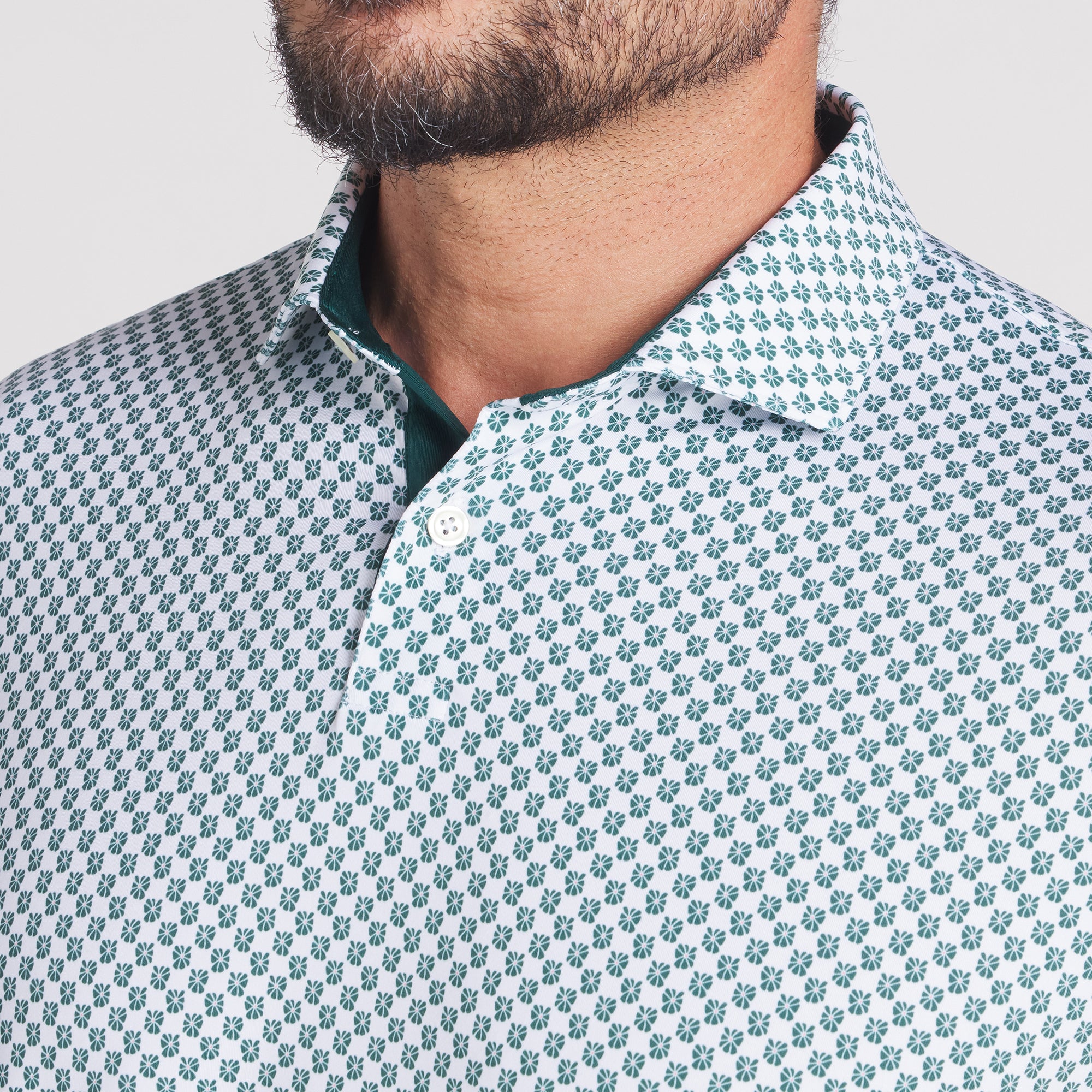 MATTR Micro Floral Golf Polo 4 MATTR Micro Floral Golf Polo
