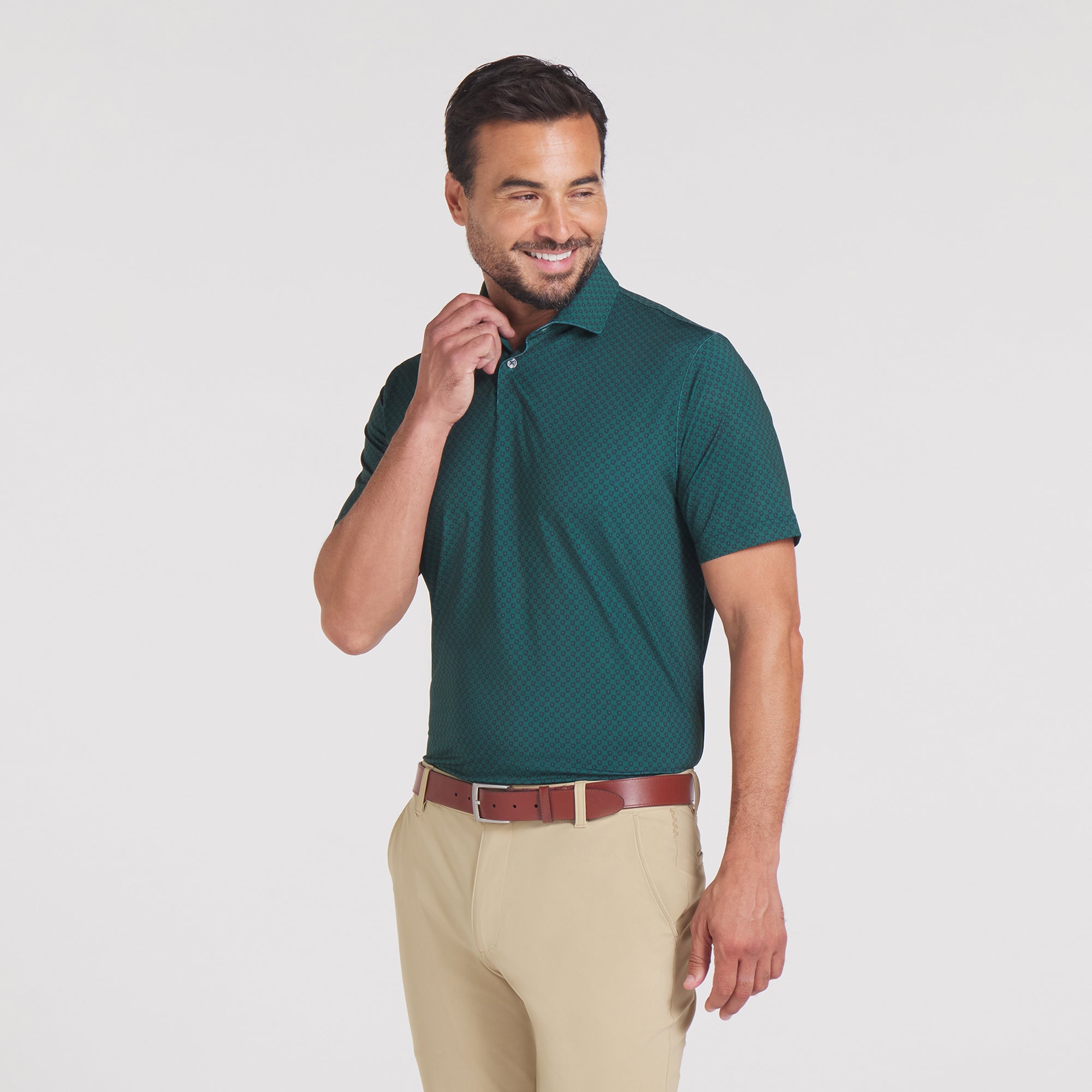 MATTR Micro Floral Golf Polo 7 MATTR Micro Floral Golf Polo